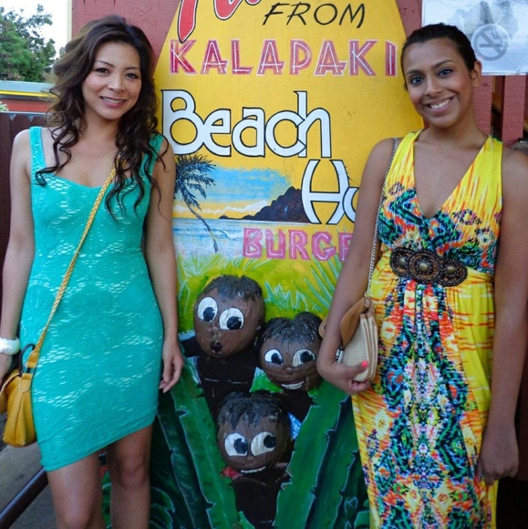 Green Lacey cocktail dress xs/s - Picture 2 of 3